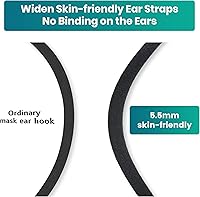 Vista 4 de Funight - Mascarillas KN95 de 5 capas transpirables, eficiencia de filtro ≥ 95%, protección contra el polvo y partículas PM2.5, desechables