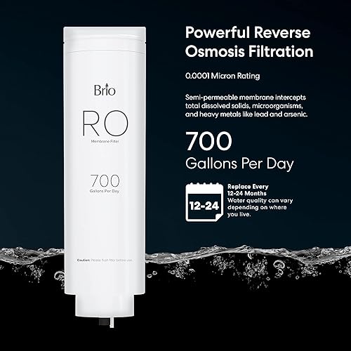Miniatura 3 de Brio Reemplazo de membrana de ósmosis inversa para ROSL700, ROSL700BLK, ROSL700WHT