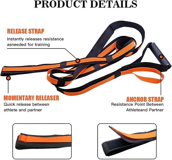 Core Workout Straps, Portable Suspension Trainer, Bodyweight Fitness Straps, Training Straps with Sliding Rings, Kit and Fitness Equipment for Exercise Agility