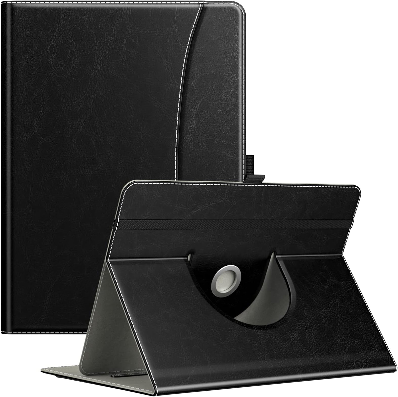 Custodia Universale Per Tablet 9-11 Pollici - Cover Con Cinturino E Supporto Stand | Nero, Senza Funzione Sleep - Foto 2