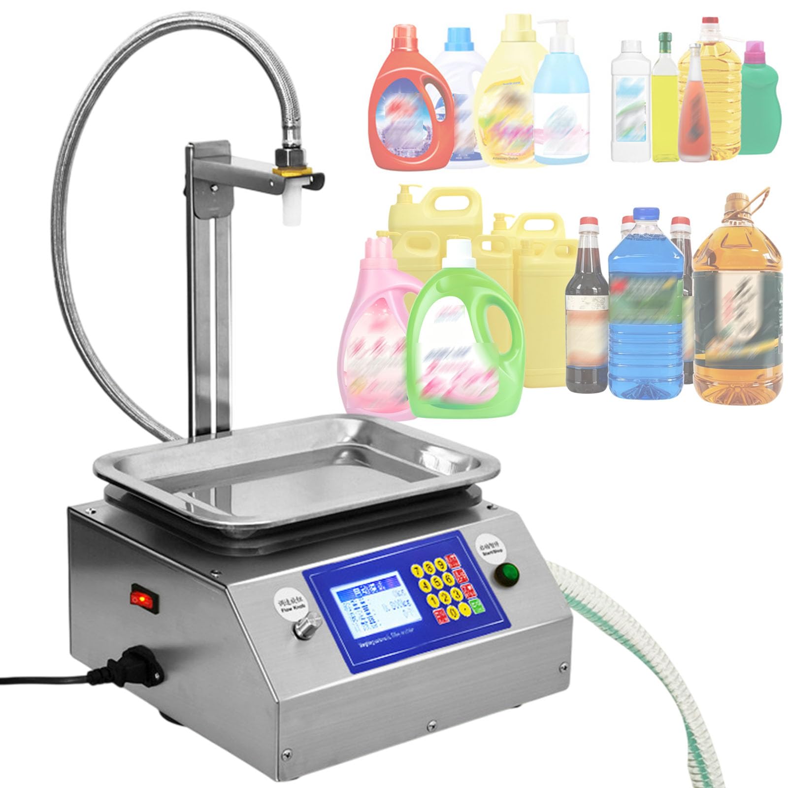 Liquid Filling Machine 30g-15kg Digital Bottle Filler For Dish Soap