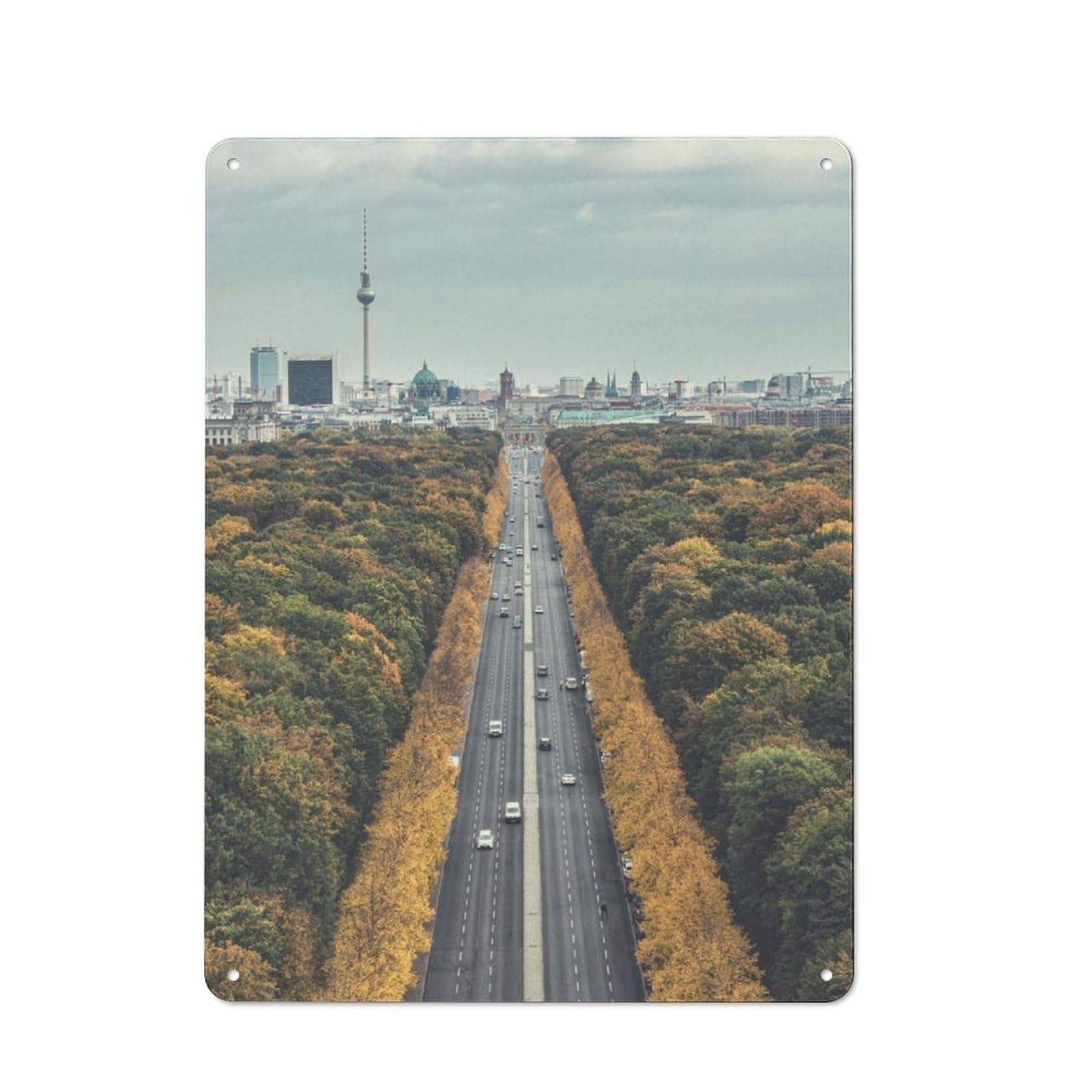 Junmoney Berlin Retro Tin Sign 40X30cm For Man Cave Or Games Room, For Collectors Decorating Games Rooms And Man Caves