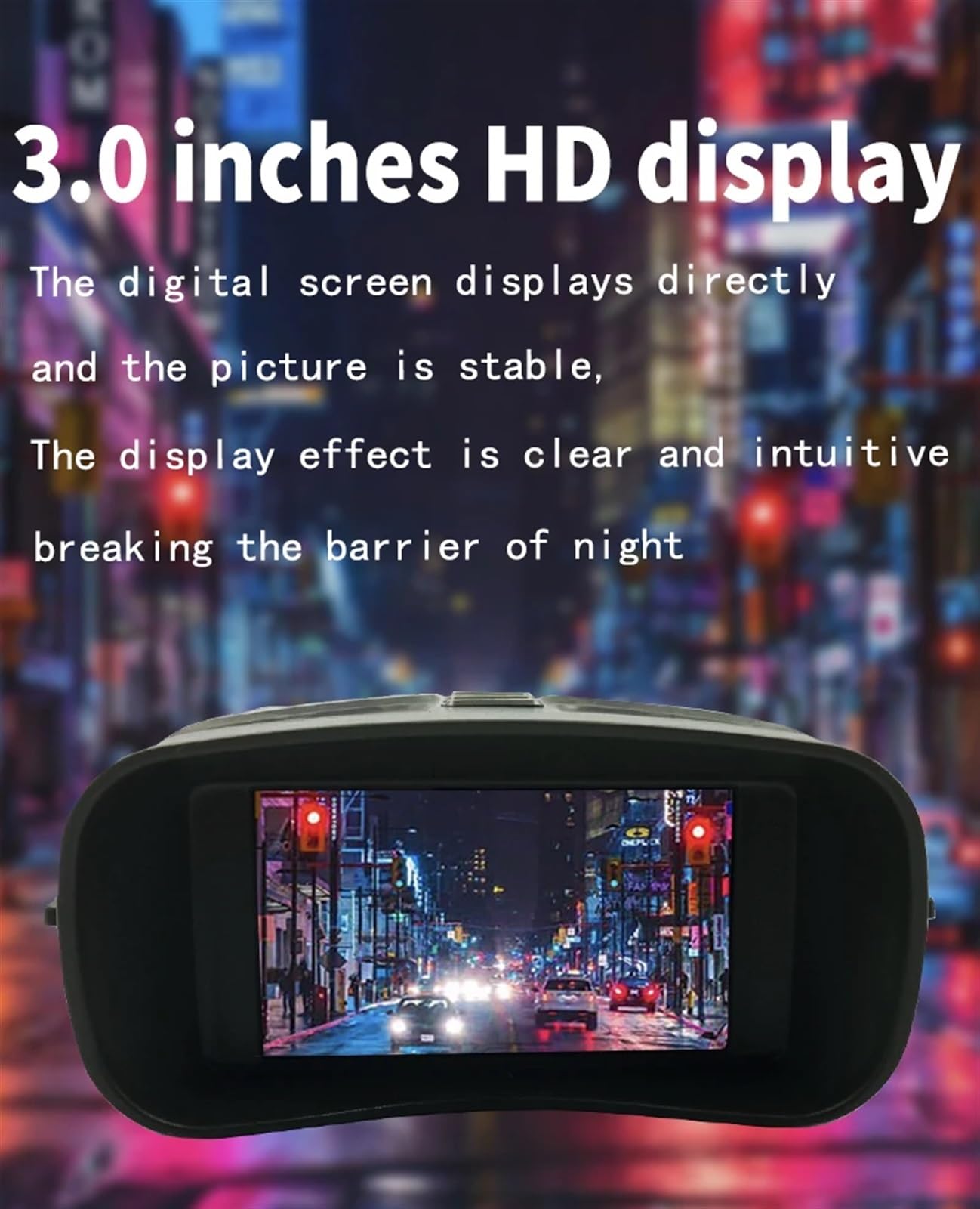 Visor Nocturno, NV4000 Pantalla Grande Digital Cámara de Binocular de 3,0 Pulgadas Visión Nocturna infrarroja 4K 36MP HD Píxeles Día y Noche Doble propósito