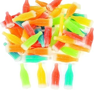 Fun Express Wax Candy Bottles - Classic Nik L Nips Style Old Fashioned Candy | 50 Retro Wax Bottle Candy with Liquid Candy Inside | Nostalgic 80s 90s Vintage Candy for Parties & Candy Buffet