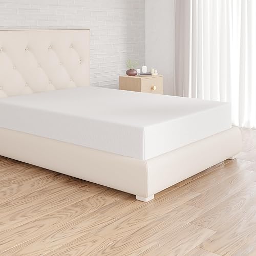 Amazon Basics Jersey Spannbettlaken, 100% Baumwolle, Spannbetttuch - Matratzenhöhe bis 30 cm, 90 x 200 cm, Weiß