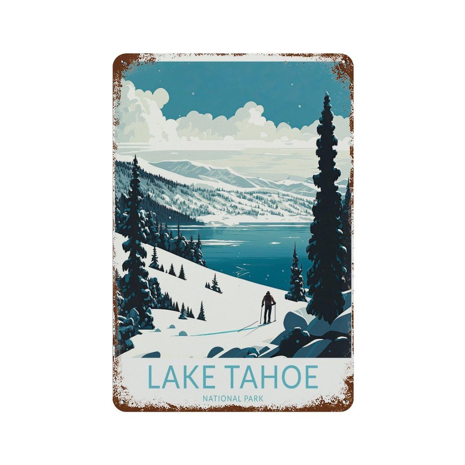 xiaoxiaoshen Lake Tahoe National Park Travel Gift (2) Wall Decor Art Metal Tin Poster Modern Home Decor Art Home Bar Shop Decorations Vintage Sign 30x20cm