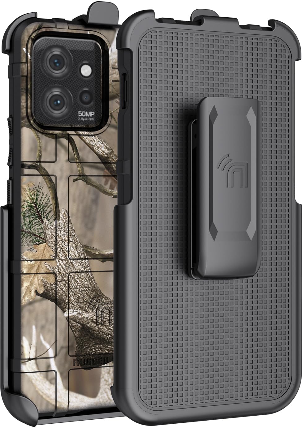 Nakedcellphone Holster Series for Motorola ThinkPhone Case, Special Ops Armor Rugged Shield Protective Cover and [Rotating...