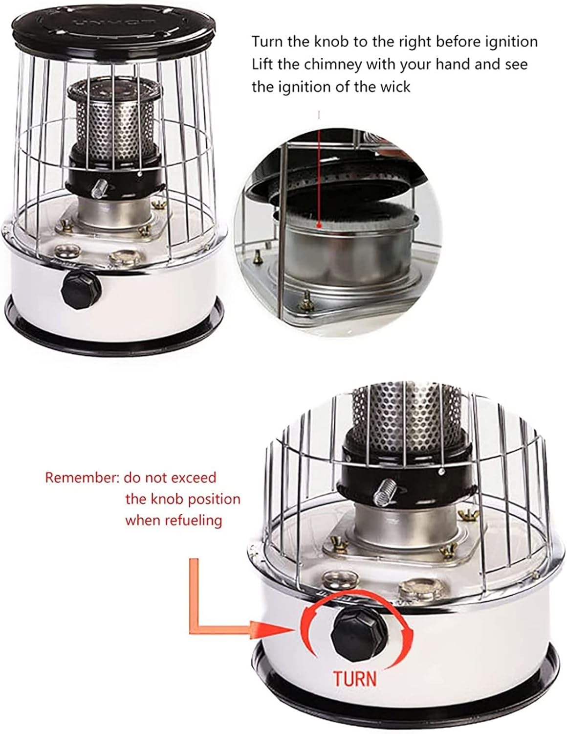 Review Portable Kerosene Stove Heater,Lightweight Stainless Steel Oil