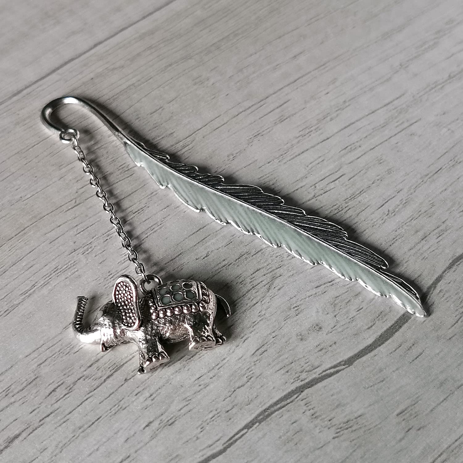 MYSOMY Luminous Bookmarks - Elephant Gifts for Book Lovers, Silver - Image 3