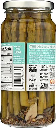 Miniatura 3 de PACIFIC PICKLE WORKS Espárragos en escabeche picantes de Asparagusto, 16 FZ