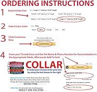 Vista 9 de GoTags Personalized Dog Collar, Custom Embroidered Pet ID Dog Collar with Pet Name and Phone Number, Adjustable with Quick Release Snap Buckle