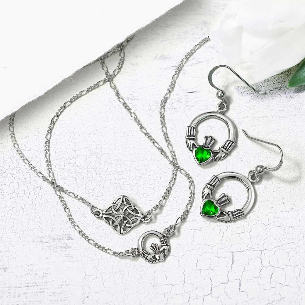 Bling Jewelry Celtic Love Knot Triquetra Cavigliera Bracciale Per Caviglia Per Donne Adolescenti Argentato .925 Sterling Regolabile