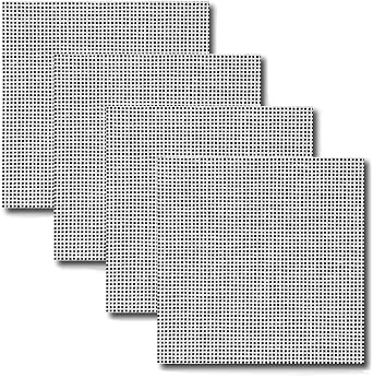 Needlepoint Blank Canvas MonoDeluxe 12/13/14/18-Mesh Sheets Size 9,5" X 9,5" Set of 4 13 Mesh