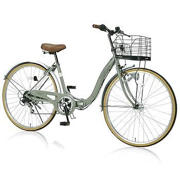 Amazon | MYPALLAS(マイパラス) 折畳シティサイクル26インチ LED