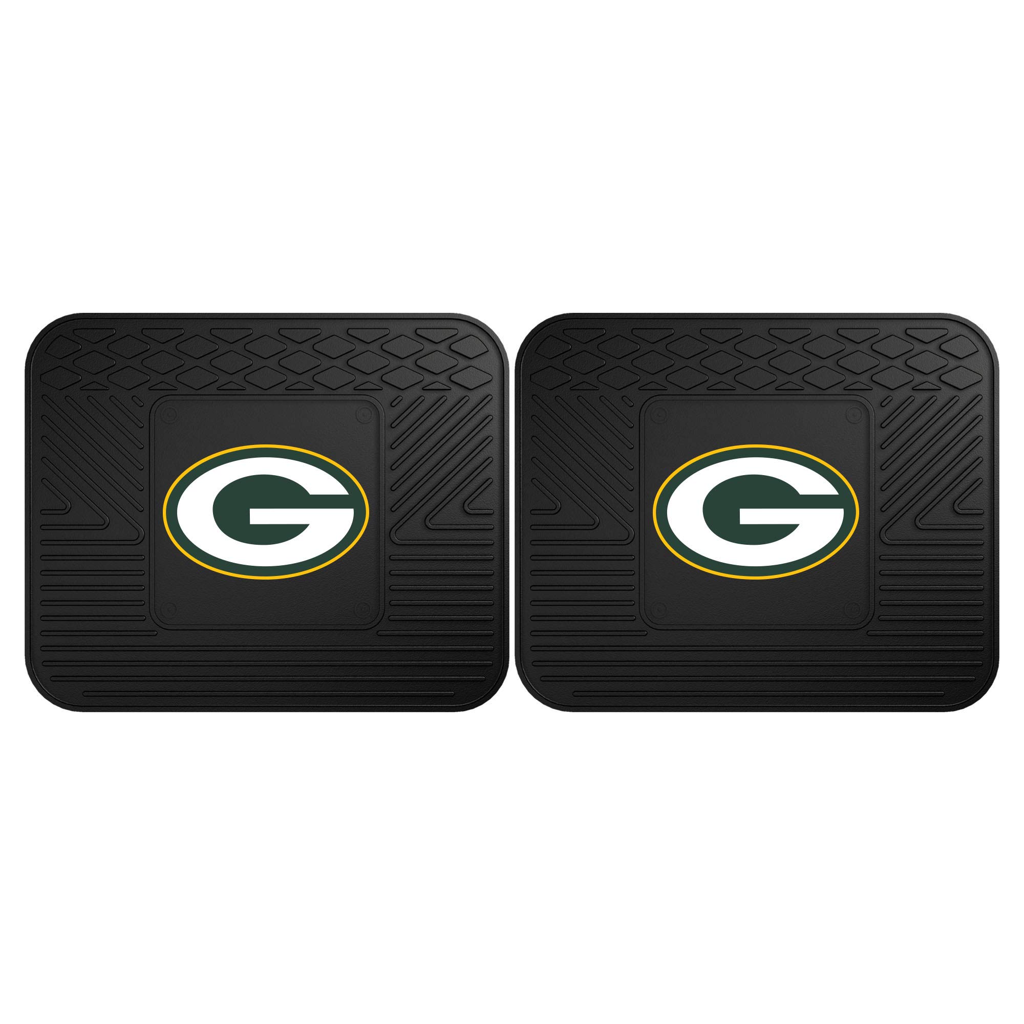 FANMATS 12306 NFL - Green Bay Packers Utility Mat - 2 Piece, Team Color, 14"x17"