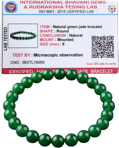 REMEDYWALA Certified Natural Crystal Stone Bracelet for Women &amp; Men | Original Authentic Elastic Beaded Healing Gemstone B...