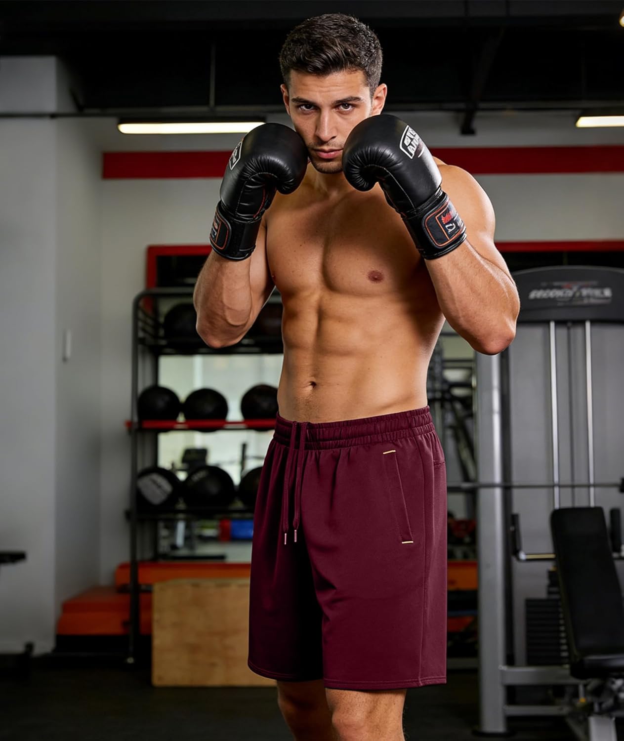 Little Beauty 3 Pack Mens Gym Basketball Shorts 9" Fast Dry Running Athletic Shorts with Pockets for Casual Workout