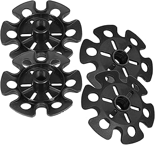 Rubber Trekking Pole Tips 4pcs Walking Hiking Stick Tips Universal Carbide Tips Walking Poles Boot Tips Rubber Feet Protectors Snowflake Powder Sand Mud Ski Basket fit Most Standard Hiking Poles