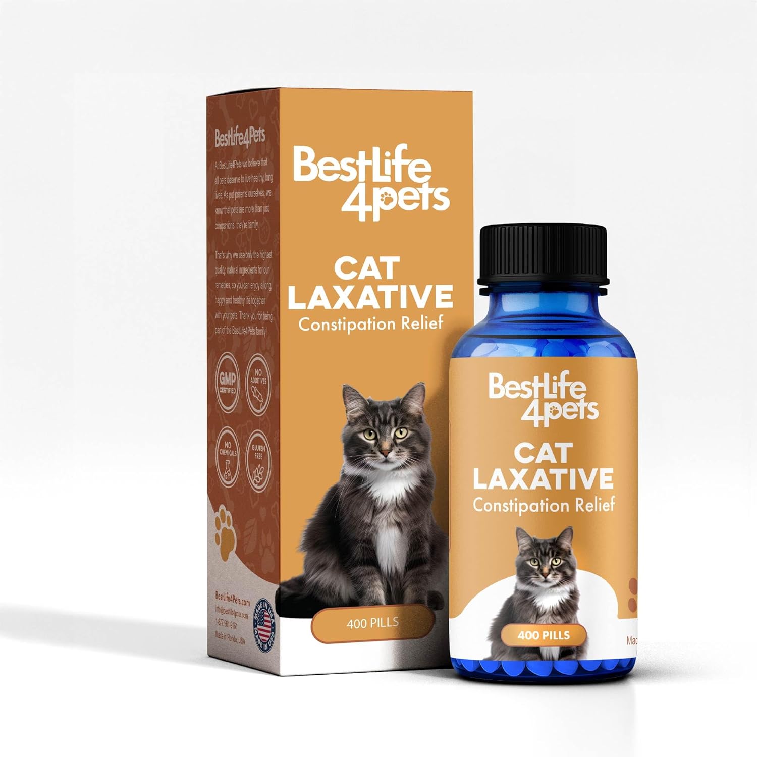 Cat Laxative Constipation Relief for Cats, Natural Stool Softener Support, Odorless Pills for Cat Constipation Relief, Promotes Regular Bowel Movement & Digestive Comfort, Easy Dosing (400 Pills) - Image 10