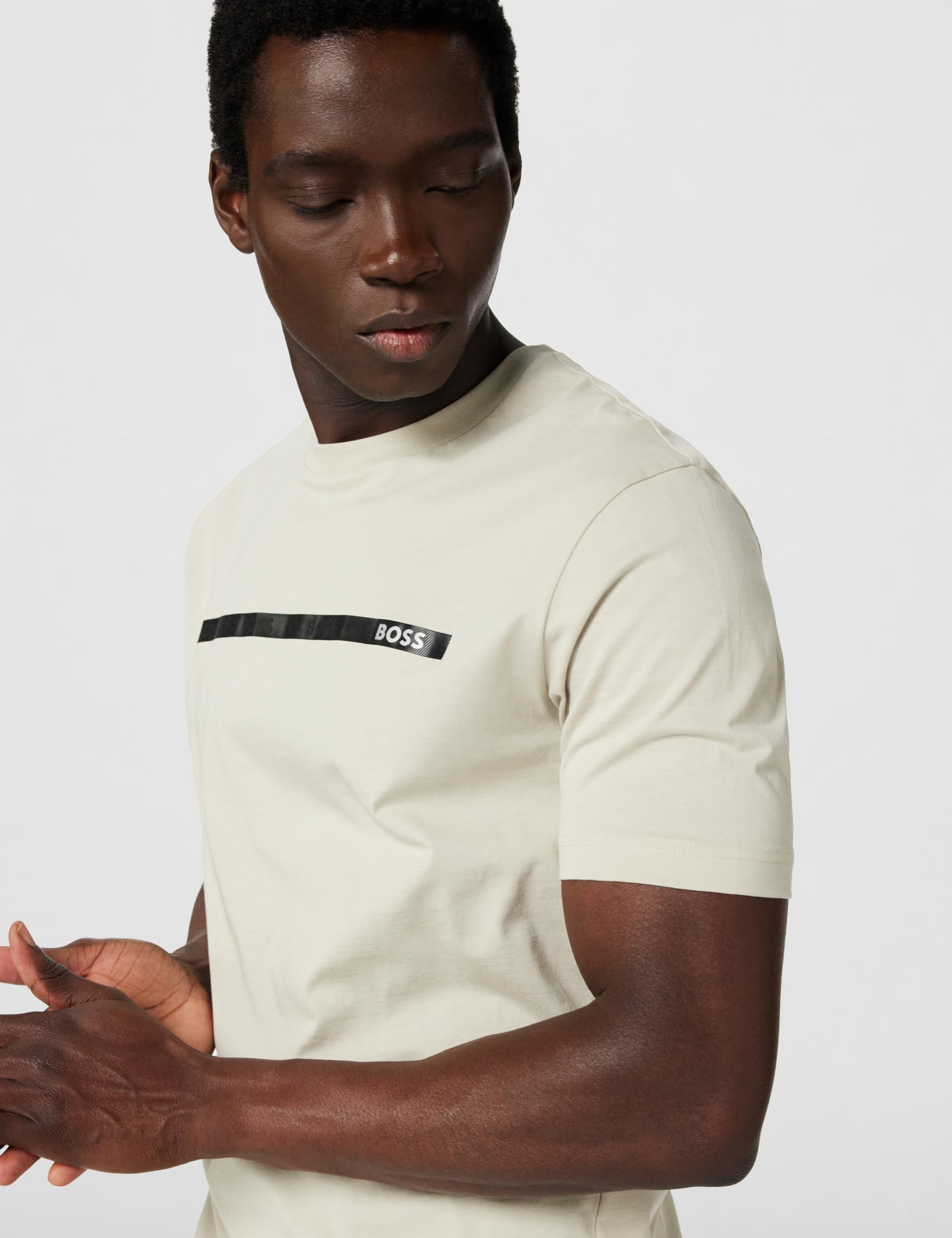 BOSS Herren Ts_Tee Tape T_Shirt