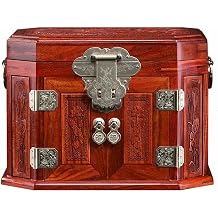Jewelry Organizer Box - Multi-Layer Wooden Storage for Jewelry, Made of Red Rosewood and Mahogany, Elegant Home Decor and Practical Holder for Accessories Box