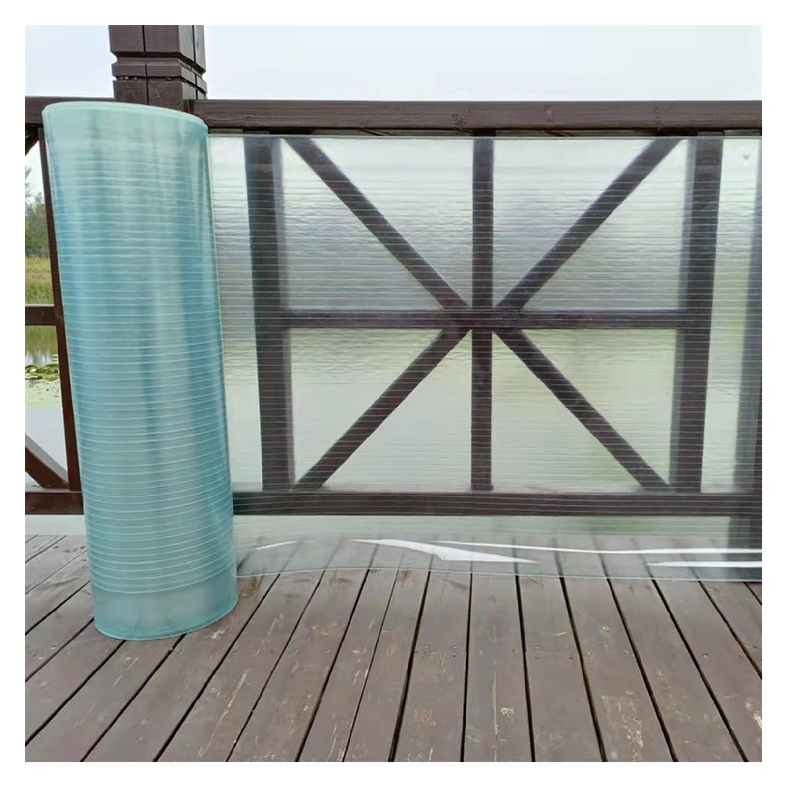 Panneau de toit en polycarbonate transparent de remplacement durable