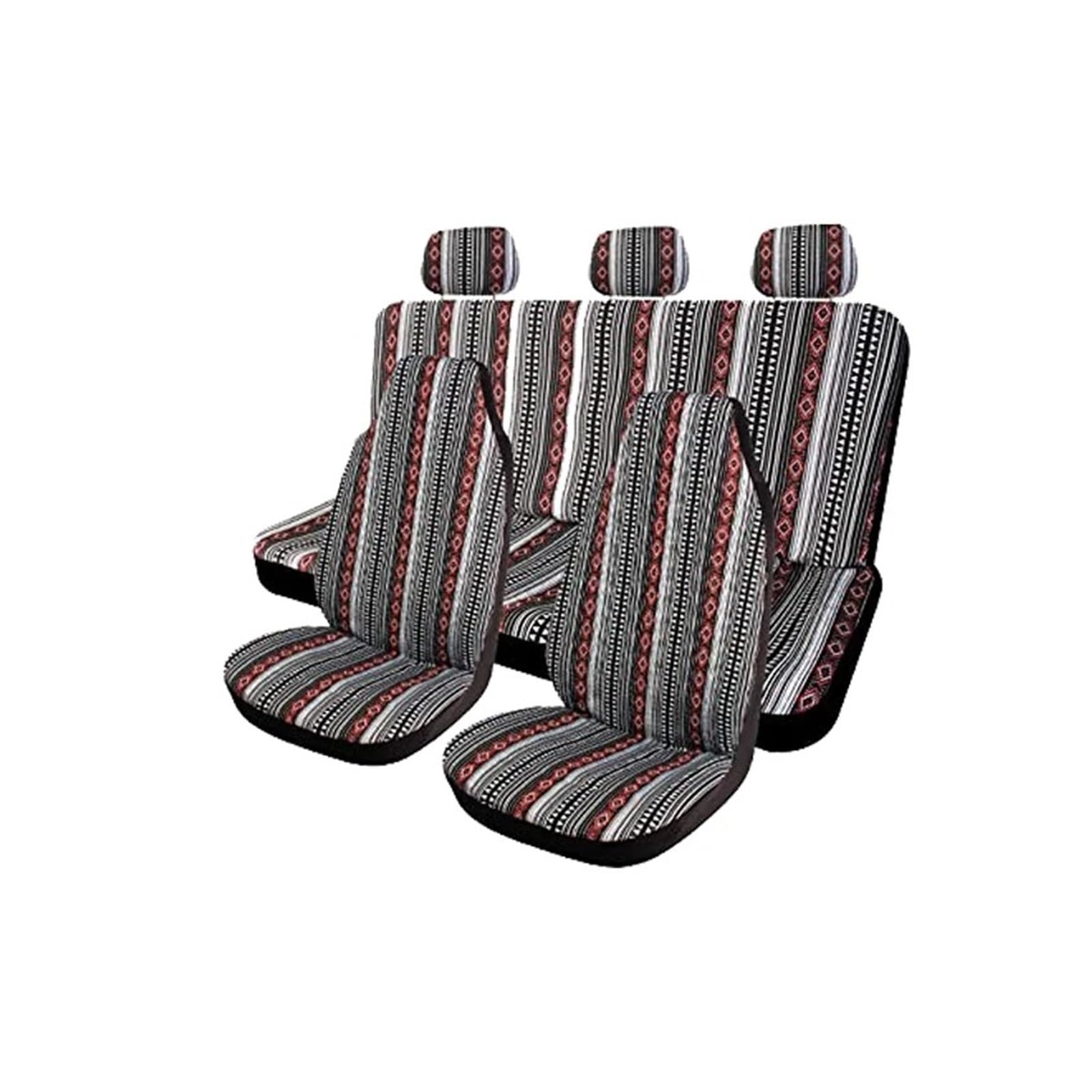 Coprisedile Coprivolante Universale Per La Maggior Parte Dei Sedili Auto Set Di Coprisedili Per Auto Coprivolante Coprisedili Per Auto(10 pieces set Type B)