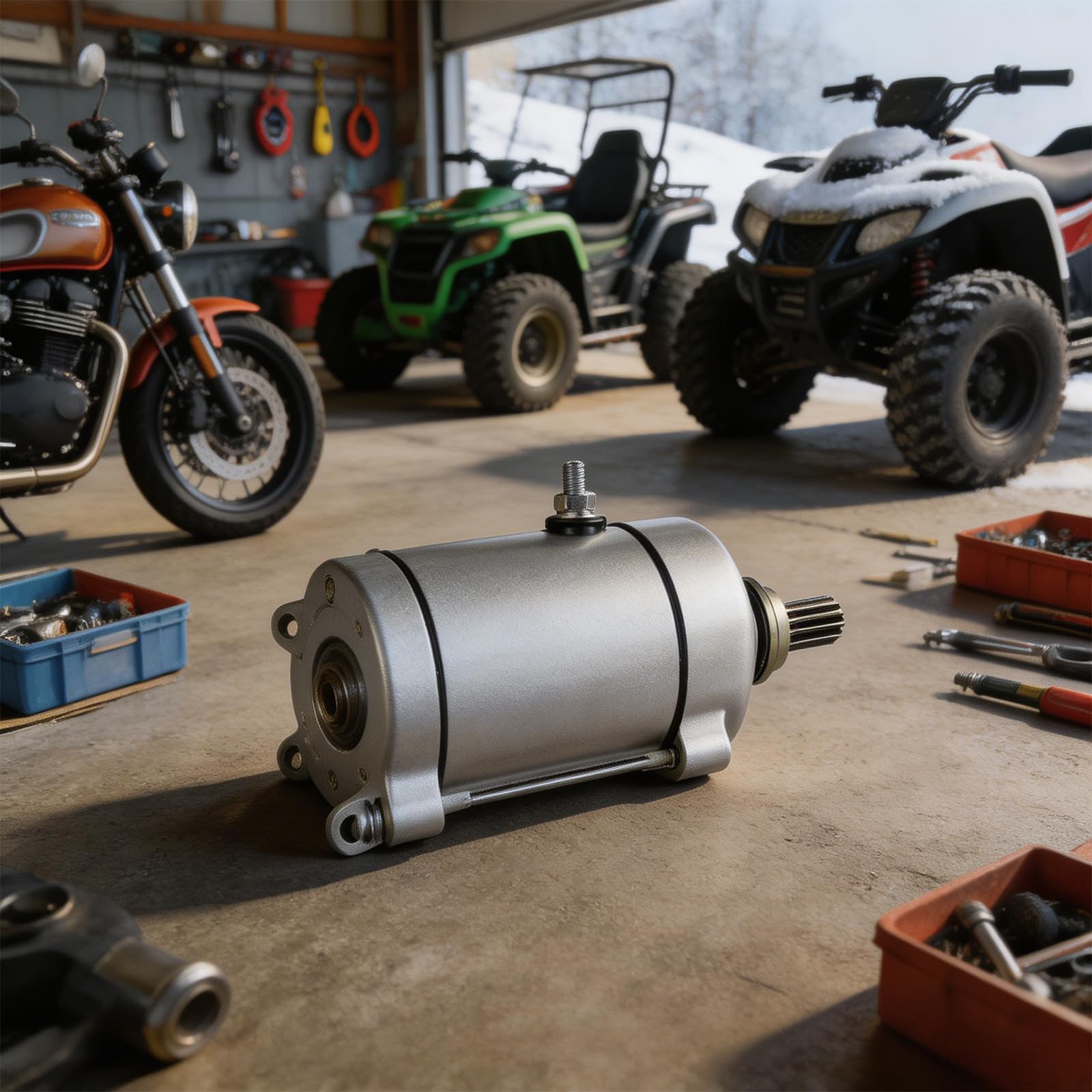 Prestazioni Motore Motorino Avviamento per Motociclette ATV Rasaerba Motoslitte Parti e Accessori Resistenti Freddo