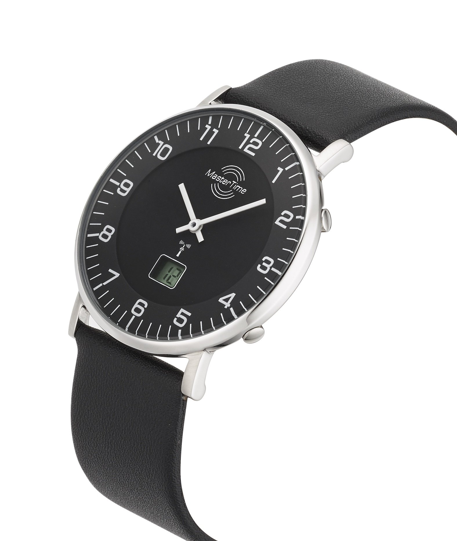 Master Time Funk Quarz Damen Uhr Analog-Digital mit Leder Armband MTGS-10560-22L