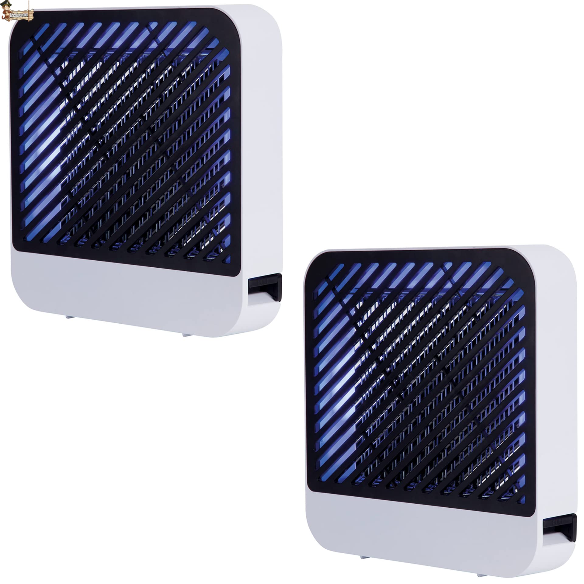 BricoLoco.com Uccide zanzare elettriche, lampada ultravioletta cattura zanzare professionale 30 cm Uso interno commerciale, locale o casa serbatoio insetti estraibile, appendere, scrivania, parete (2)