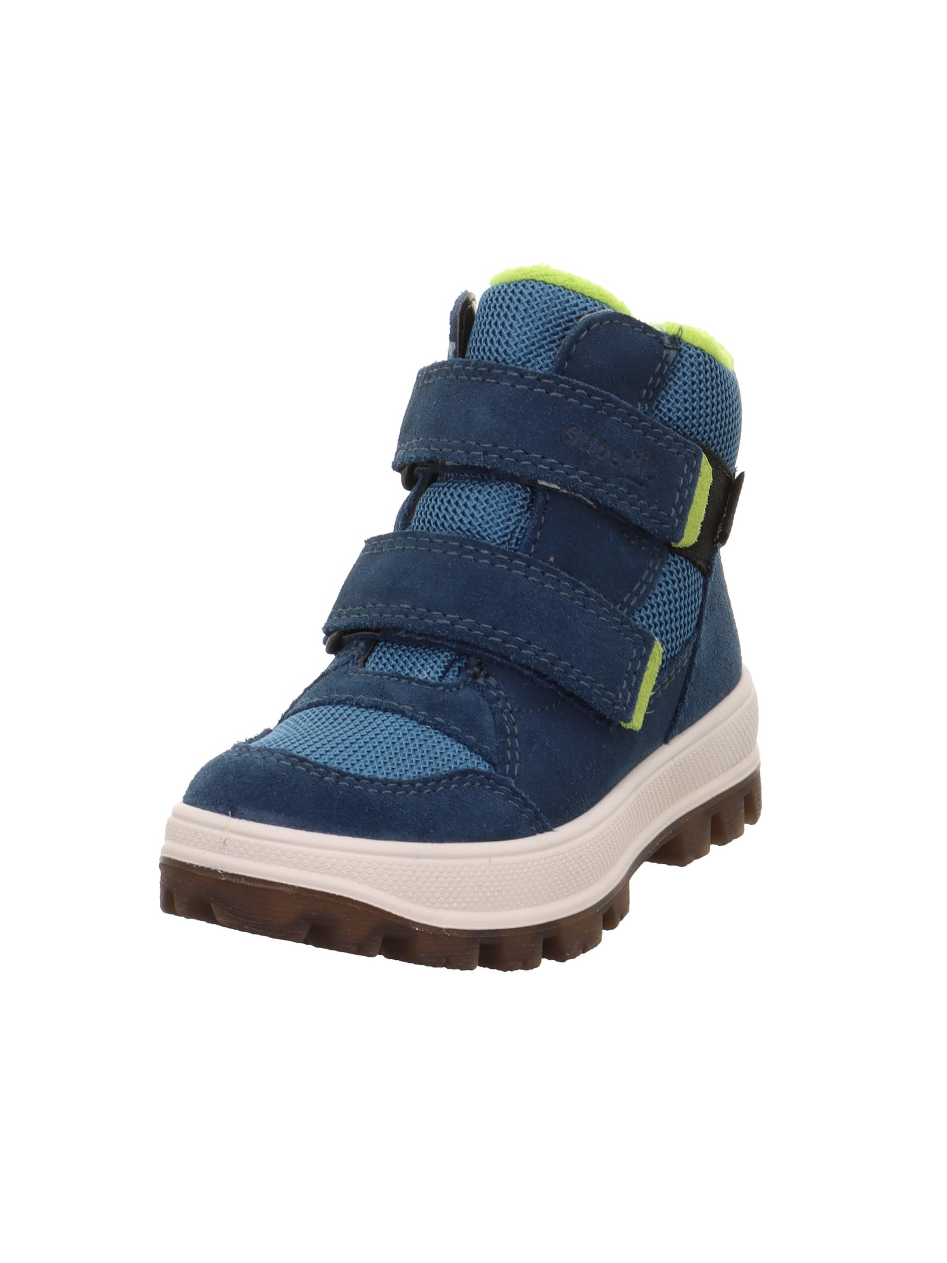 Superfit Boys TEDD warm gefütterte Sympatex Stiefel, BLAU/HELLGRÜN 8000