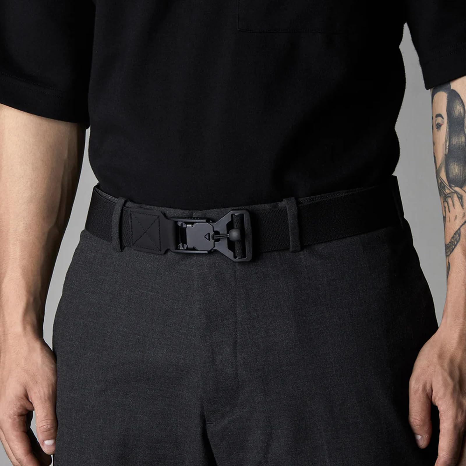 ALPAKA Stealth Belt – Taktischer Gürtel mit Magnetverschluss | Schnellverschluss, dehnbares Nylon, verstellbar & lochlos, für Einsatz, Arbeit & Wandern, EDC
