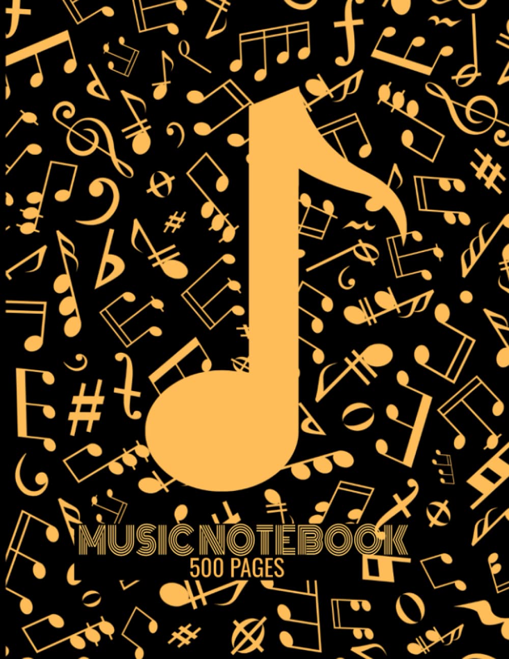 Blank Sheet Music Notebook | 500 Pages | Music Manuscript Paper | 12 Staves Per Page | Size: 8.5 x 11 in.