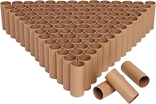 108 Pcs Cardboard Tubes Craft Rolls, Kraft Paper Rolls Cardboard Tubes F...