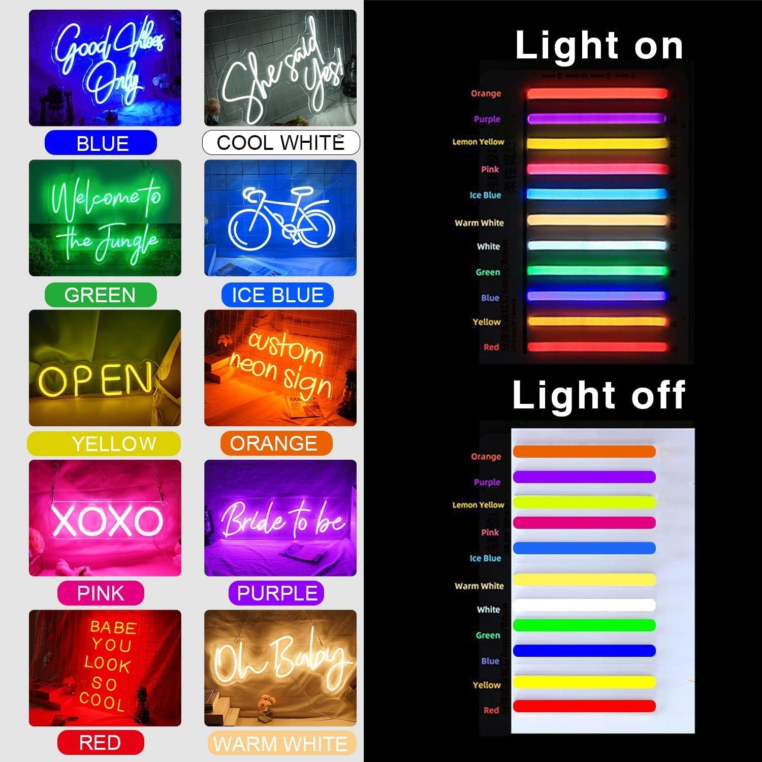 Neon Sign, Personalized LED Name Light for Wall Room Bedroom Decor Birthday Wedding Happy Party Gifts Business Bar Salon Shop LOGO Custom Girls Teen Kids Baby Family