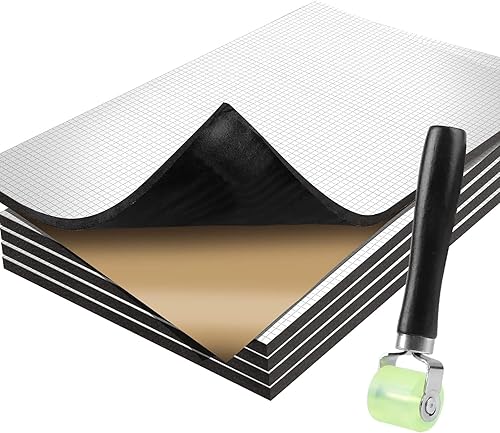 Miniatura 9 de Amortiguador de sonido grueso de 197 mil 8.7 pies cuadrados para automóviles  Material de amortiguación de ruido de espuma de aluminio  Alfombrilla