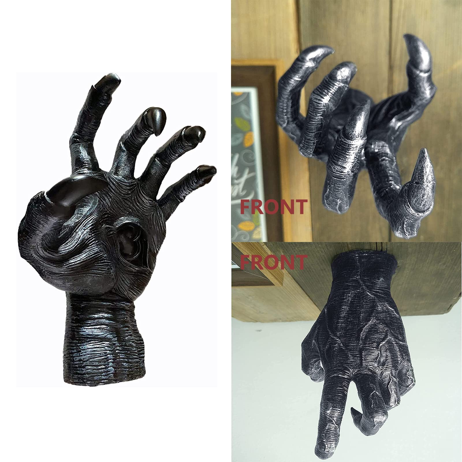 Lwtsrp Demone Scultura a Mano Decorazione, Statua Della Mano Della Strega di Halloween, The Witch's Hand Wall Hanging, per la festa di Halloween del bar dell'ufficio a Casa