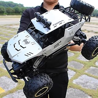 Remote Control Car 1:12 Off Road Truck, Metal Shell LED Headlights Offroad Monster RC Truck, RC Cars Toys for Boys 4-7 8-12 Year Old Kids, Gifts for Kids
