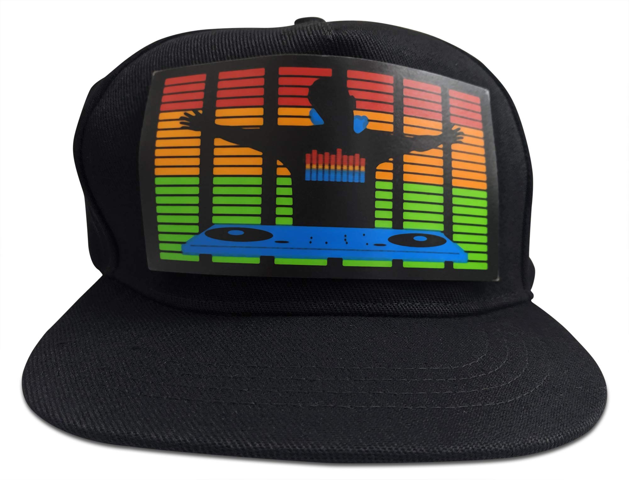 CAPLED Flashing LED Hats Sound Activated Baseball Cap with Lights