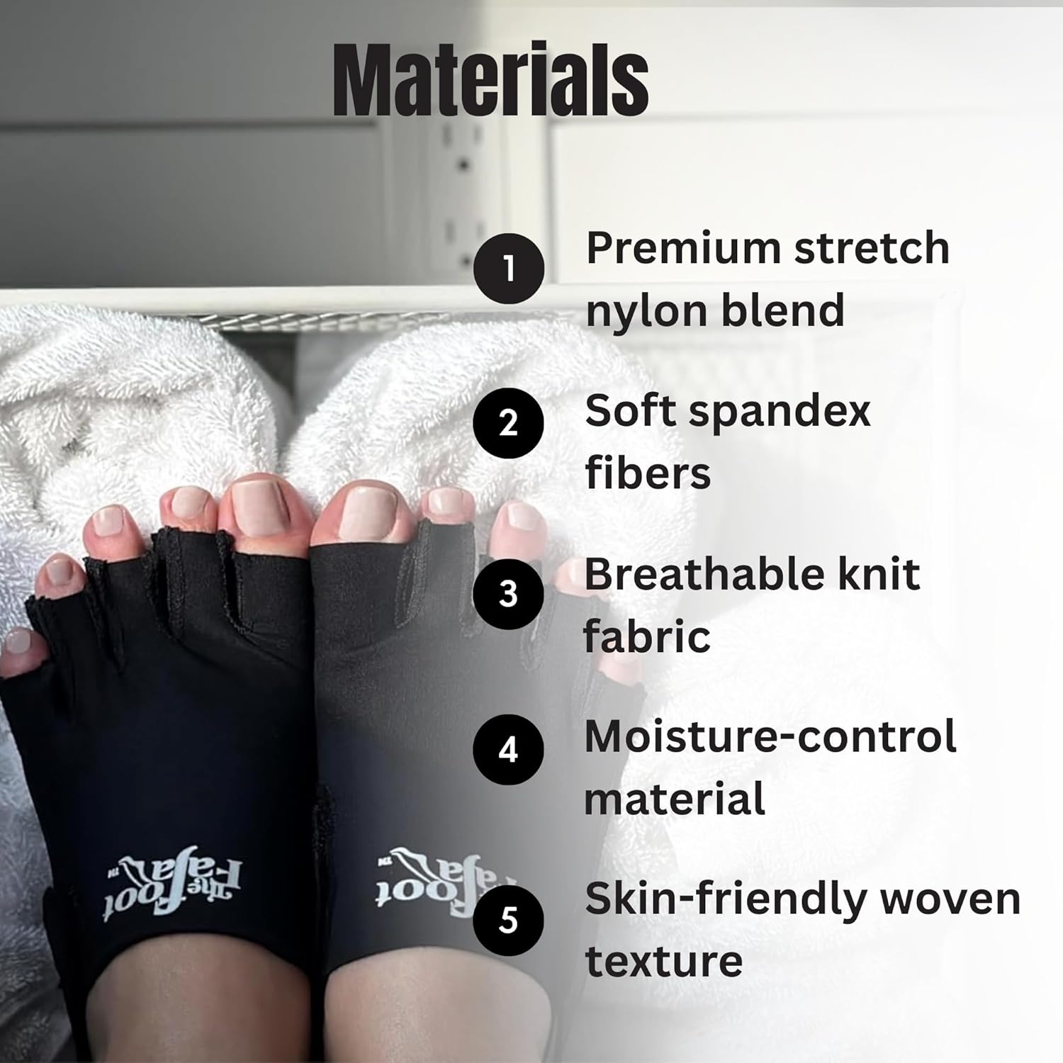 Foot Faja Compression Sock - Jaws Podiatry Medical Ankle Support for Surgery Recovery, Injury Recovery, Pain Relief and Sports Protection - Black (Medium) - For Toe Or Foot Fatigue Or Post-Operative Swelling
