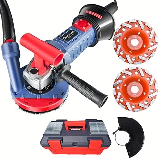FANZWORK Betonschleifer Betonfräse Set Diamantschleiftöpfe (1500W/125mm *2)