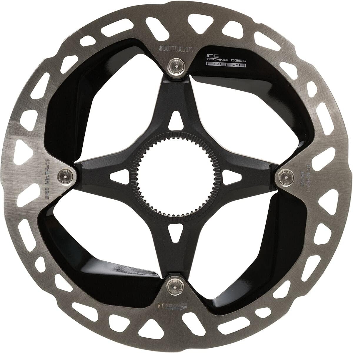 Xtr/Dura-Ace Centerlock Disc Rotor Gray/Black, 140Mm