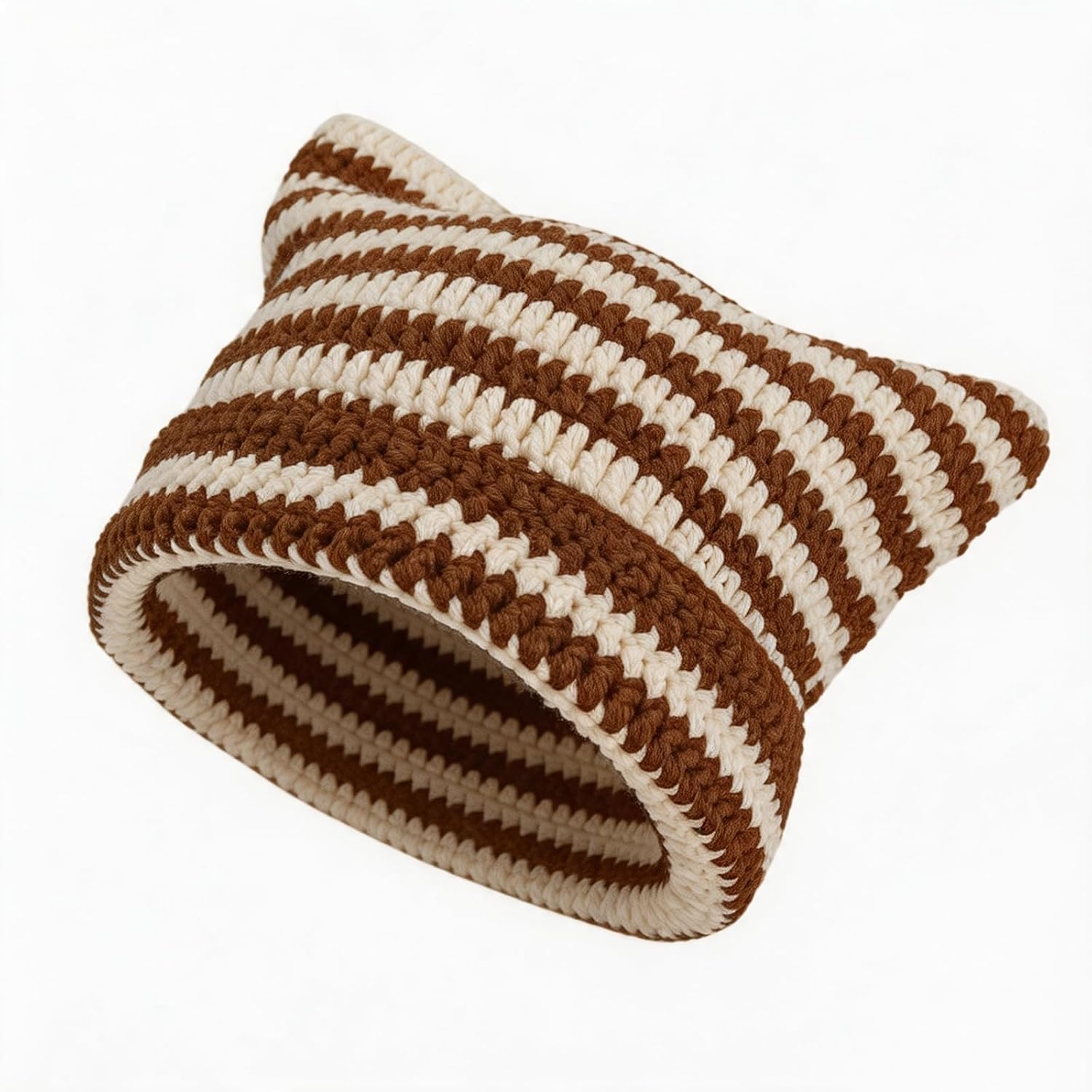Crochet Hats for Women, Cat Beanie Vintage Beanies for Winter, Cat Ear Hat