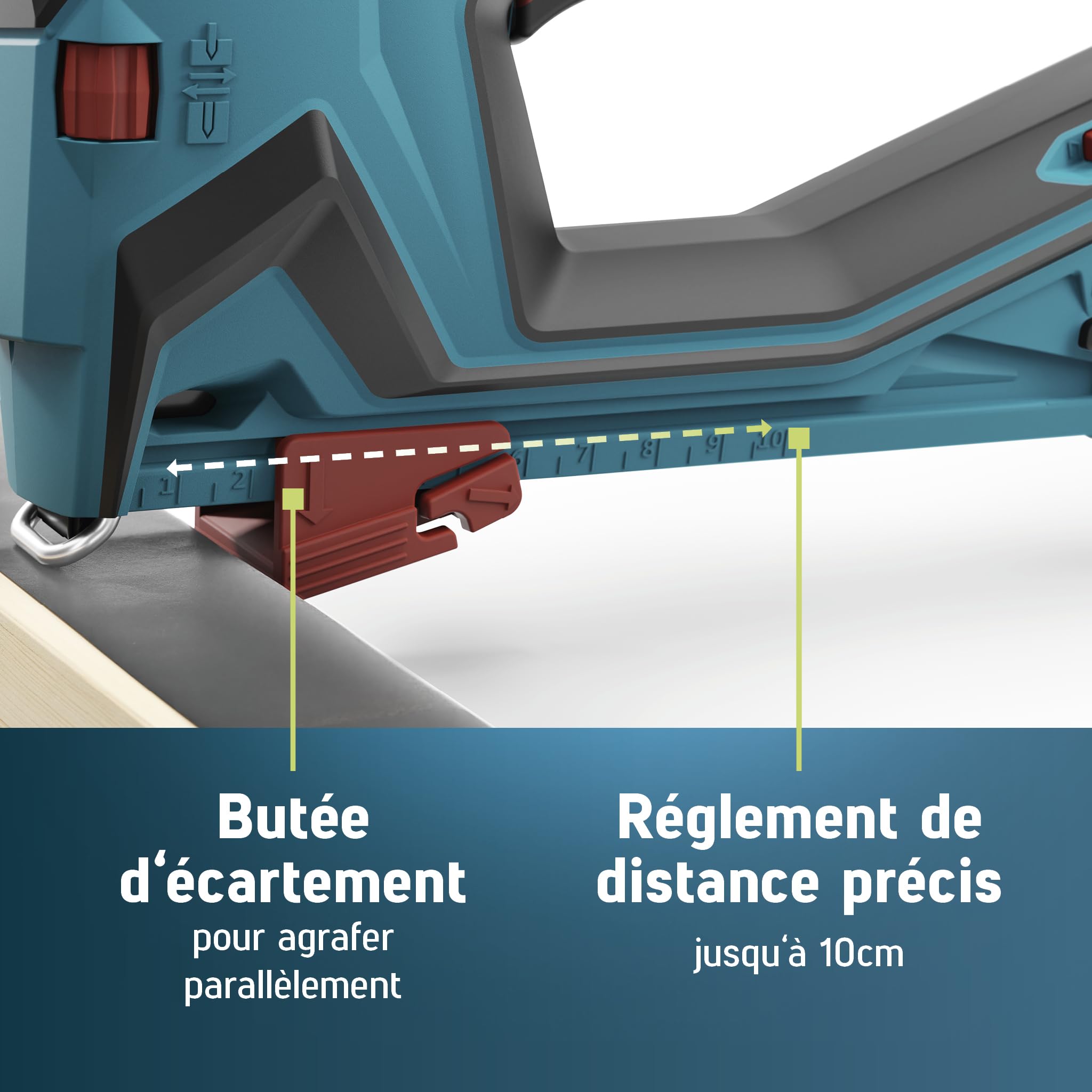 NOVUS TOOLS Agrafeuse sans fil professionnelle J-551 Kit avec 9.800 agrafes │ Pour agrafes en fil plat 6-14 mm et clous 16 mm │ Compatible avec CAS 18V │ Agrafeuse cloueuse sans batterie et chargeur