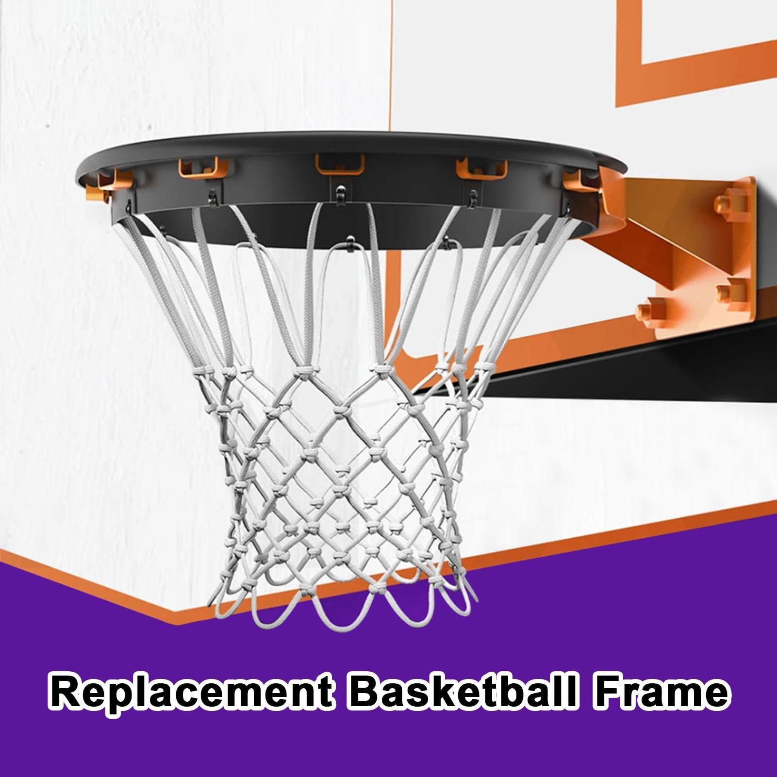 da basket per tutte le stagioni - a cerchio resistente per interni | attrezzatura sportiva resistente, antigroviglio | versatile e durevole per scuole, centri ricreativi, par