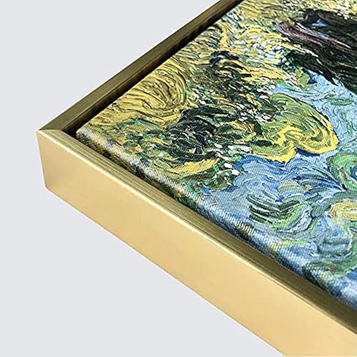 Miniatura 6 de Arte de pared famoso Van Gogh pinturas al óleo sobre lienzo-'Campos de trigo bajo un cielo nublado'Reproducción impresiones en lienzo y