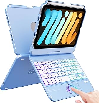 Amazon.com: FUWANG Touchpad Keyboard Case for iPad mini 7 A17 Pro