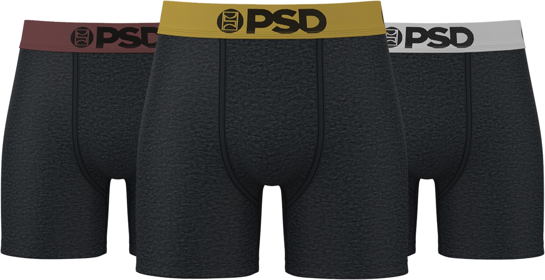 mens Mid Length Boxer Brief 3-pack Solid