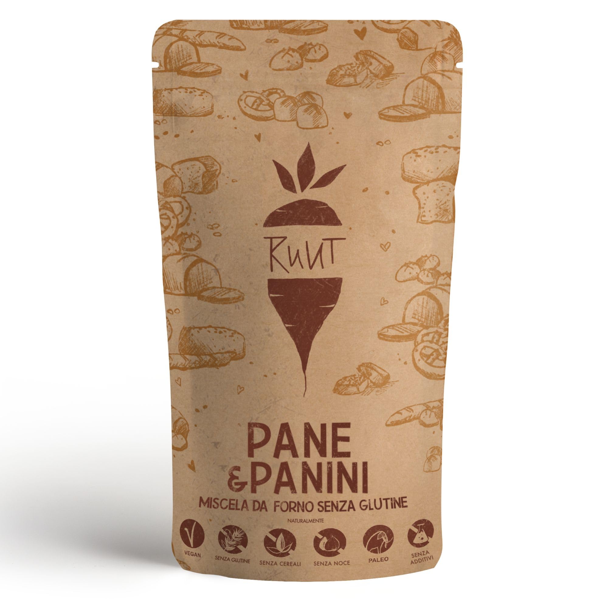 Ruut Miscela di pane senza glutine con farina di manioca | 1x810g | sostituto del grano privo di cereali, additivi e conservanti | paleo, vegano e sostenibile