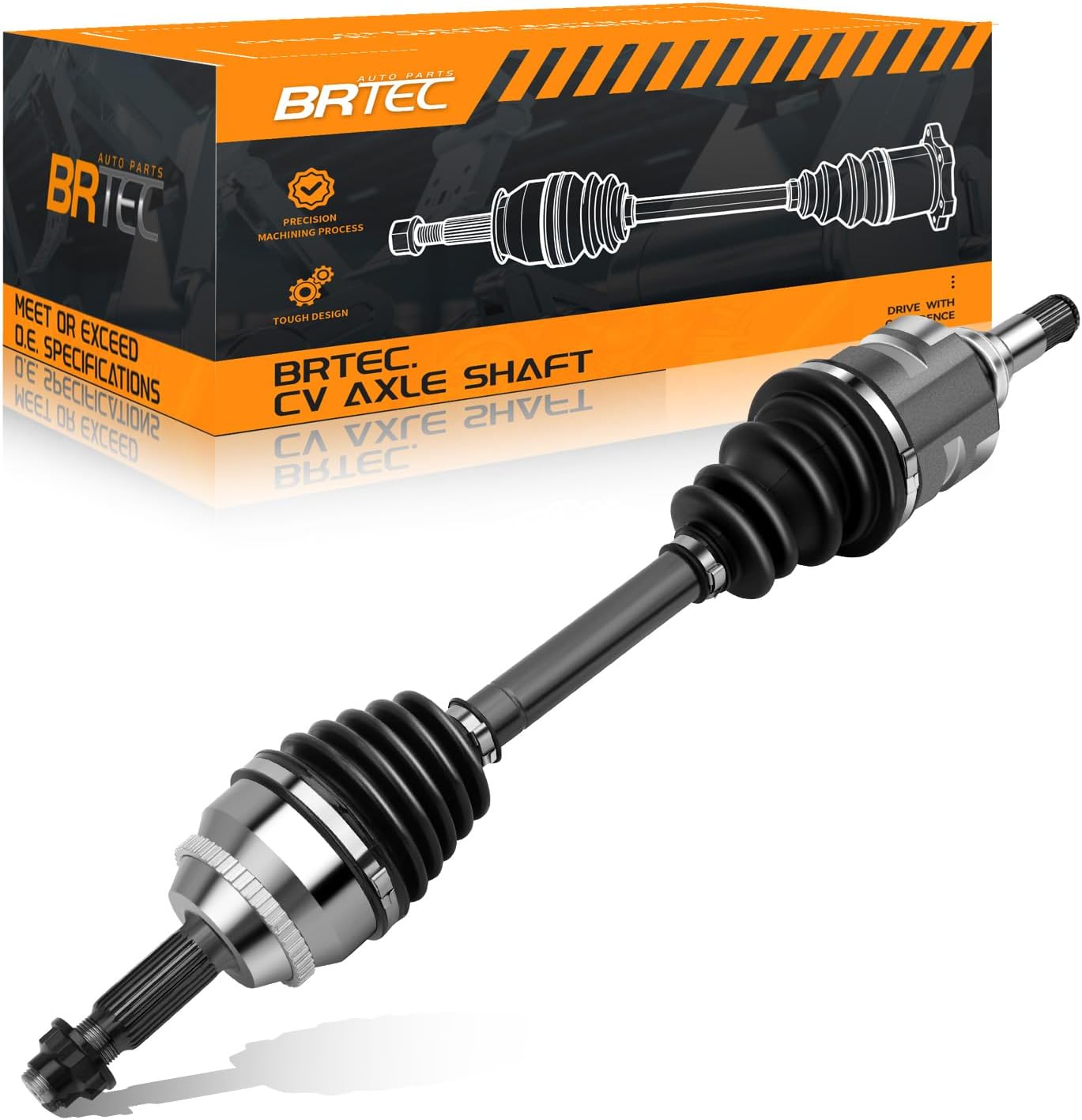 Front CV Axle Shaft Assembly Fit for Toyota Corolla 2003 2004 2005 2006 2007 2008, L4 1.8L, Automatic Transmission - Front Driver Side, 66-5218